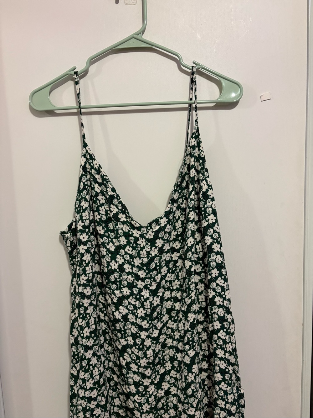 Reformation Mini Dress 1X Green Floral Marlowe Cottage Boho Summer Brunch - Picture 3 of 7